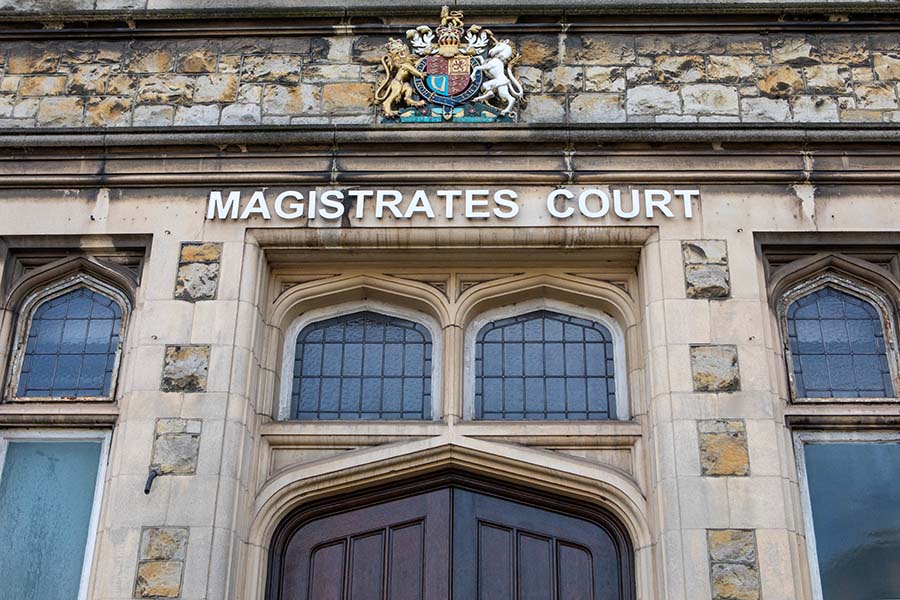 The exterior of a magistrates court