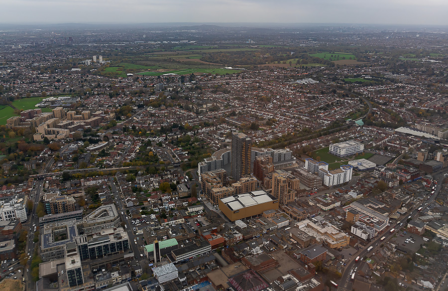 An aerial view of Hounslow
