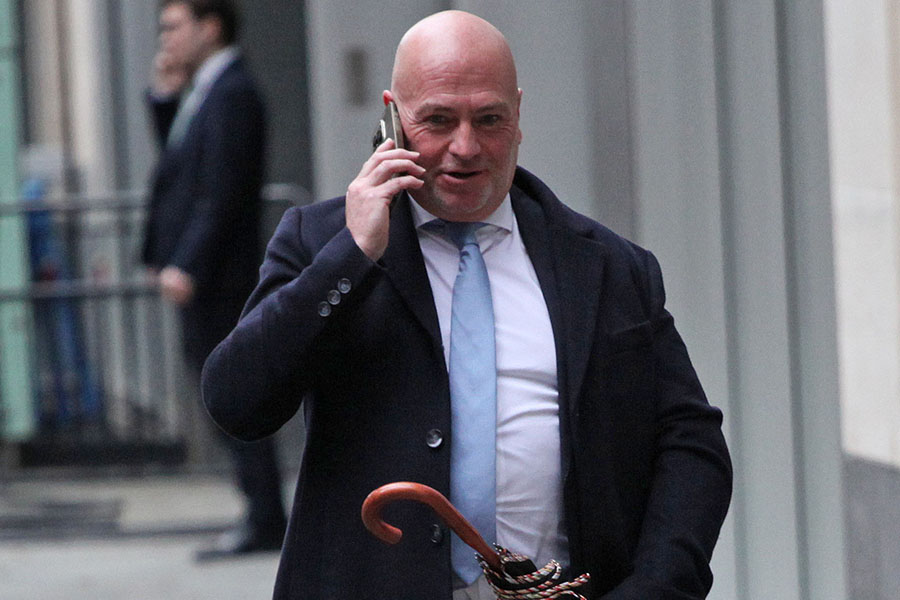 Jason Minns outside court