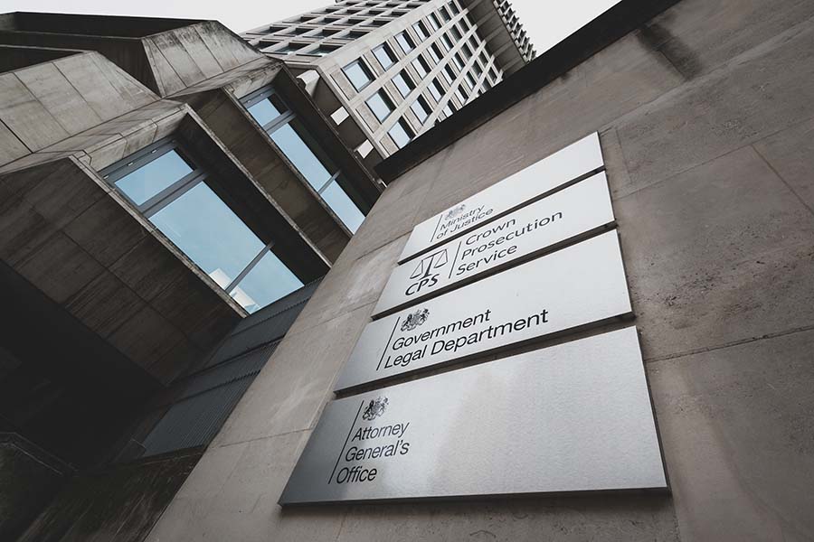 The Government Legal Department sign on Petty Street