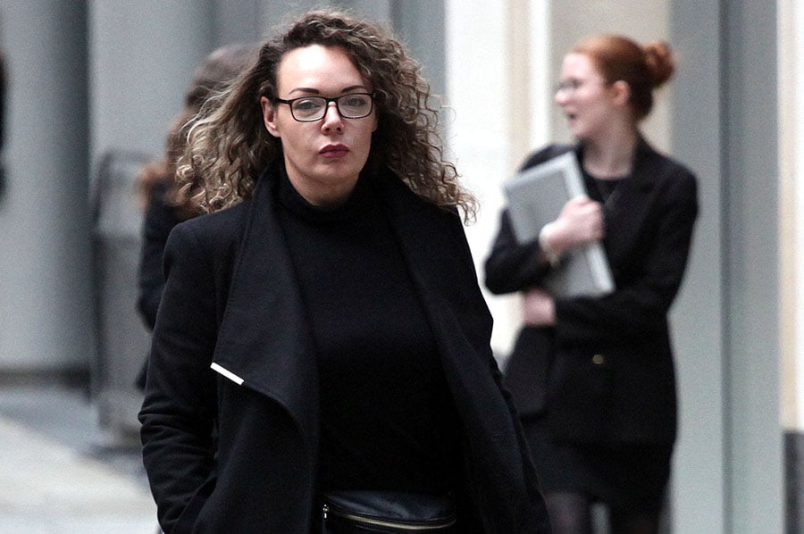 Emma McDaniel outside court
