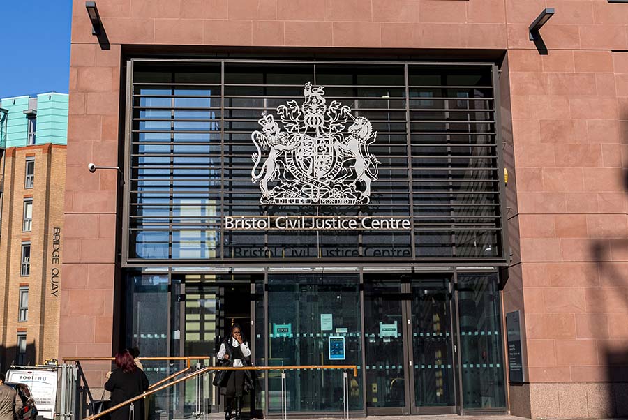The exterior of Bristol Justice Centre