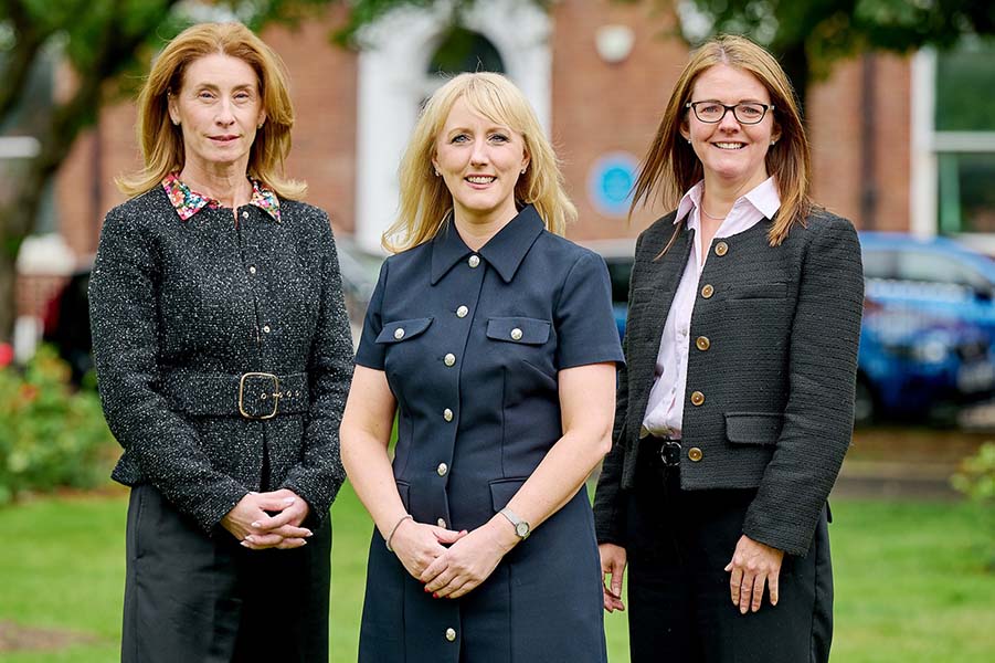 Ramsdens Senior Partner, Joanne Coen; Partner, Siobhan Jeffels and Head of Family, Sarah Ward