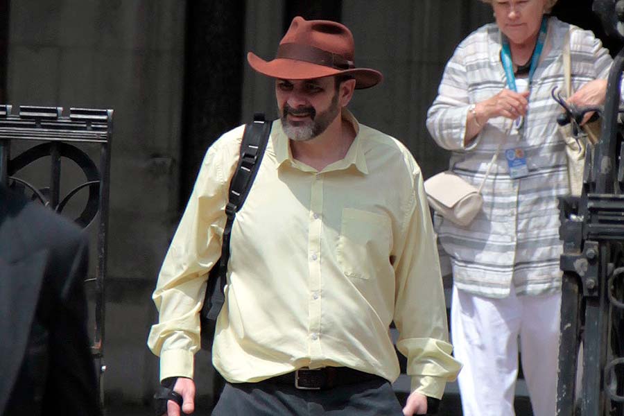 Sean Stimson outside court